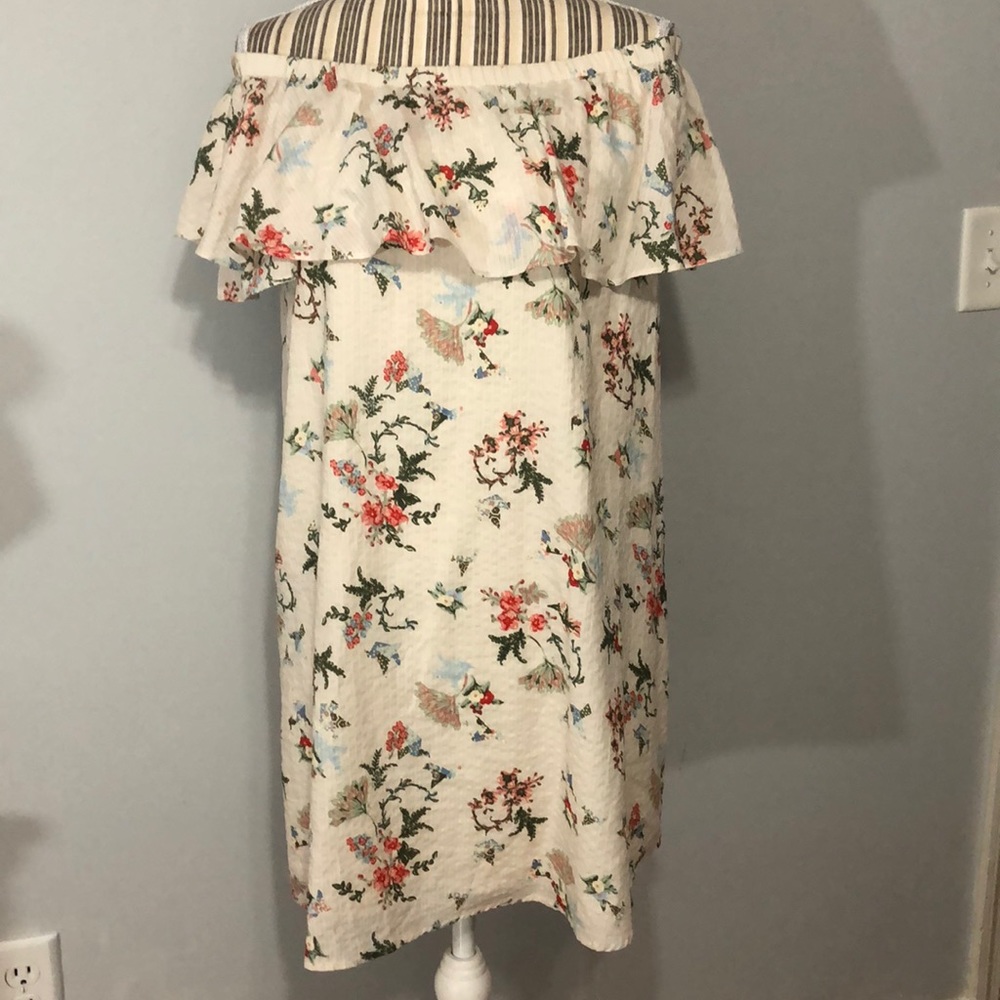 Skies are blue floral spring/summer dress
